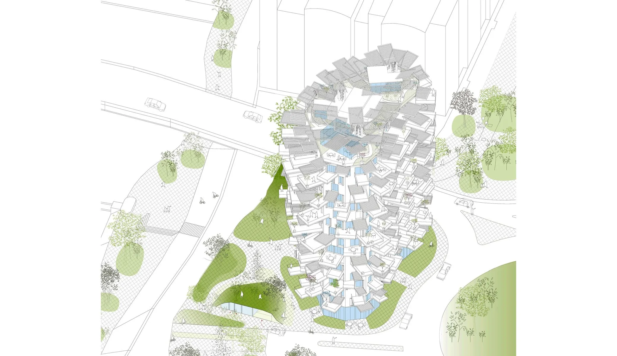 Arbre Blanc, Montpellier — vue 3 — OXO Architectes