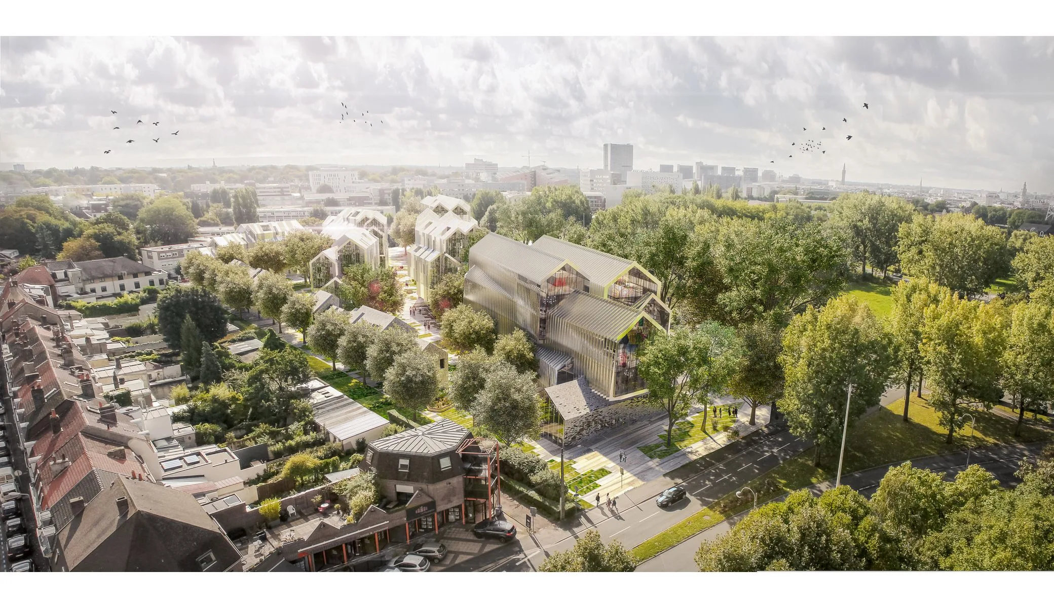 La Madeleine, mixte à La Madeleine, site du Tir à L’Arc — OXO Architectes