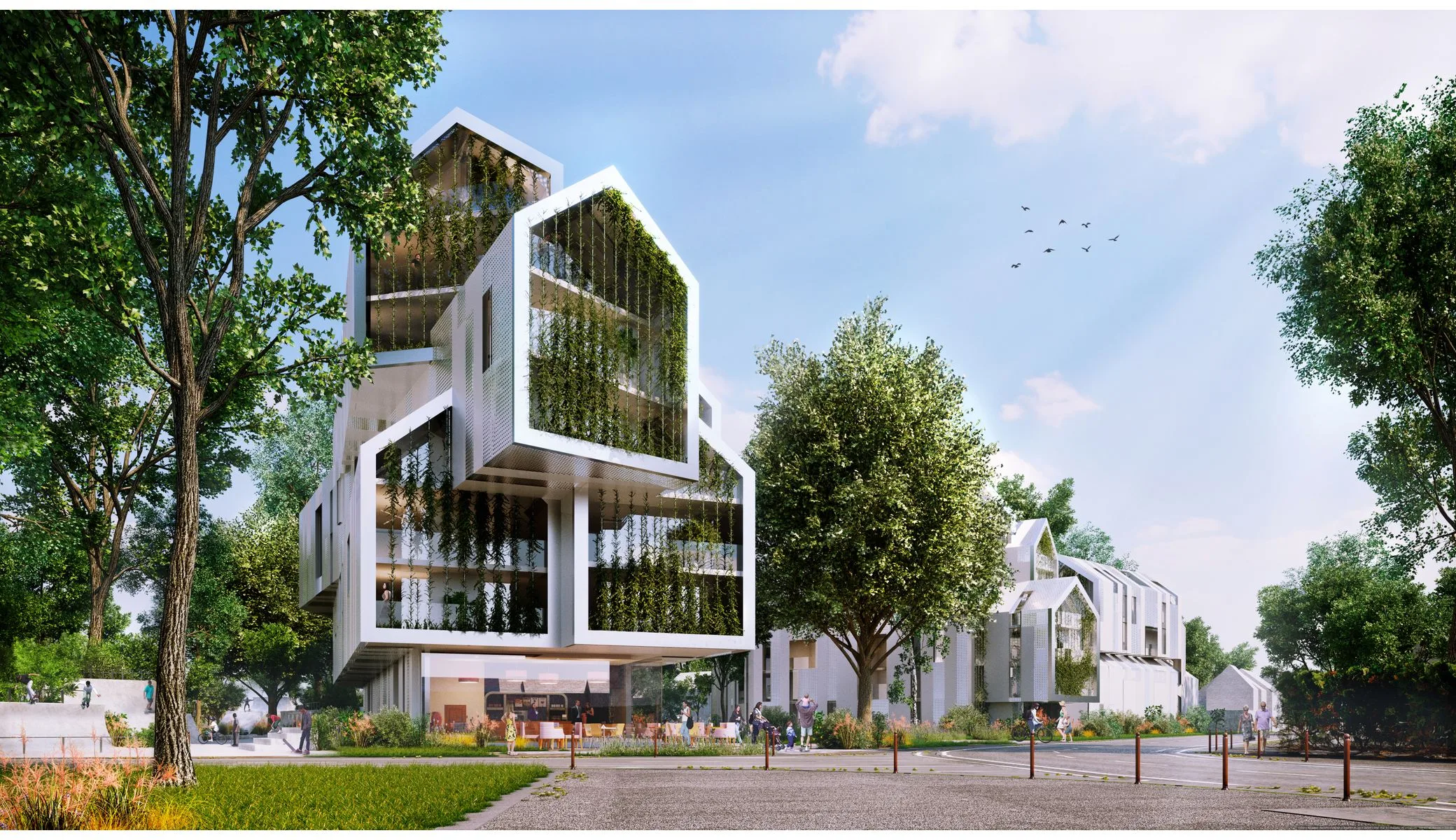 La Madeleine, La Madeleine, site du Tir à L’Arc — vue 2 — OXO Architectes