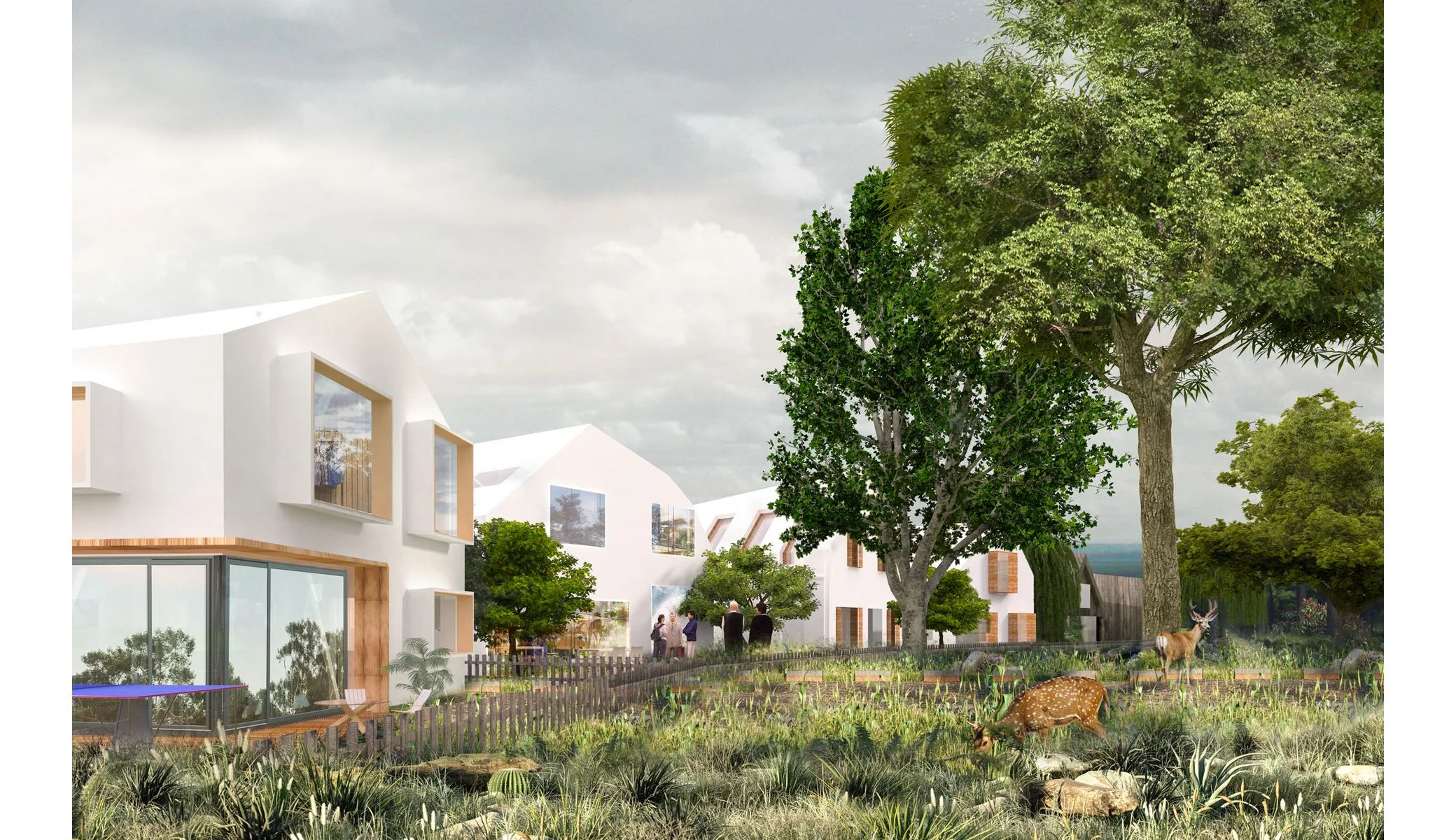 Les Feuilles, urbanisme à Périgny, France — OXO Architectes